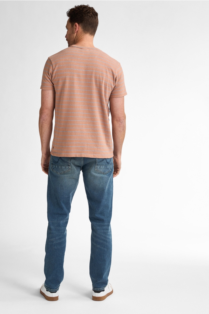 STRIPED T SHIRT MAHI M 1050 TSR626 7143 Sandal Wood